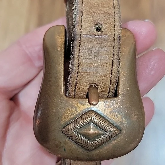 Nocona Copper & Leather Belt 28 - Picture 10 of 12